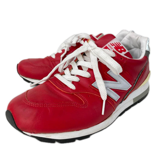 NEW BALANCE M996NCA Made in USA Leather Sneakers Red Size 10