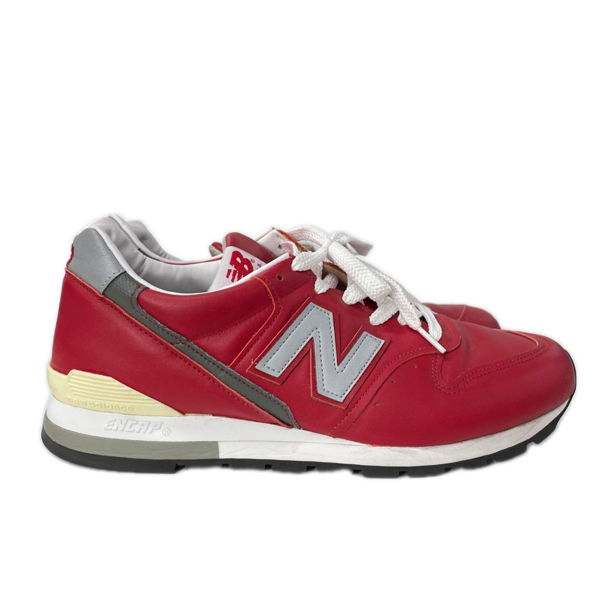 NEW BALANCE M996NCA Made in USA Leather Sneakers Red Size 10