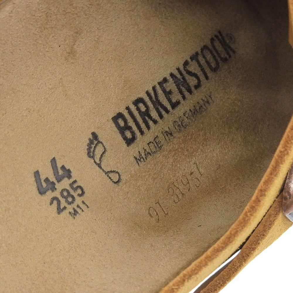 BIRKEN STOCK BOSTON Suede Leather Sandals Camel Size 44(EU)