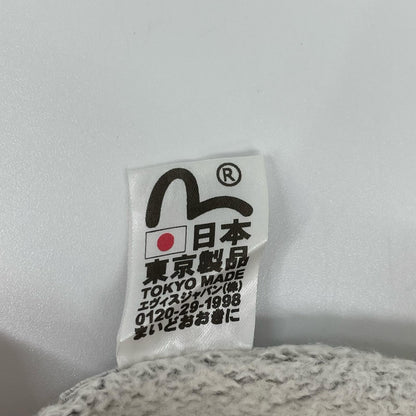 EVISU Reverse Weave Sweatshirt Gray/White Size 38