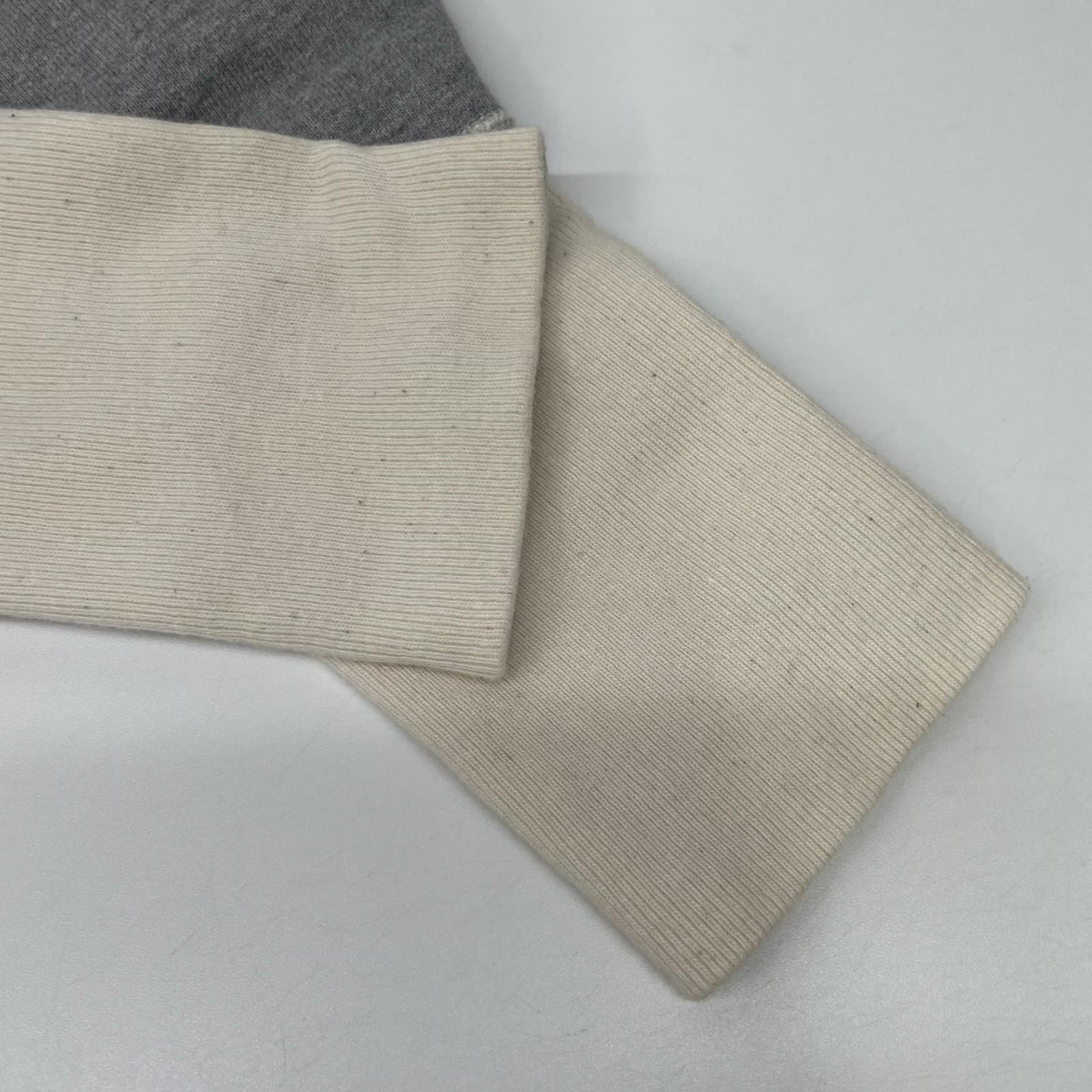 EVISU Reverse Weave Sweatshirt Gray/White Size 38