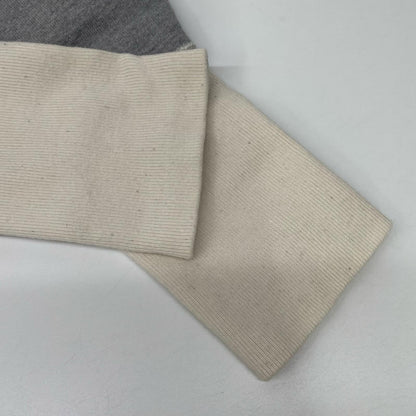 EVISU Reverse Weave Sweatshirt Gray/White Size 38