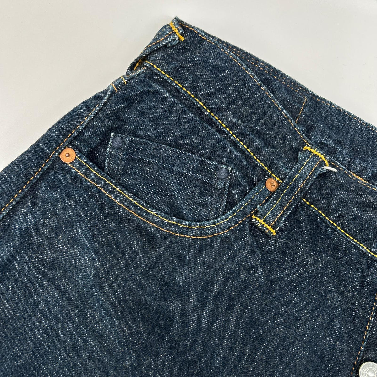 EVISU 2000T TIGER PRESHRUNK Selvedge Jeans Indigo Size 35