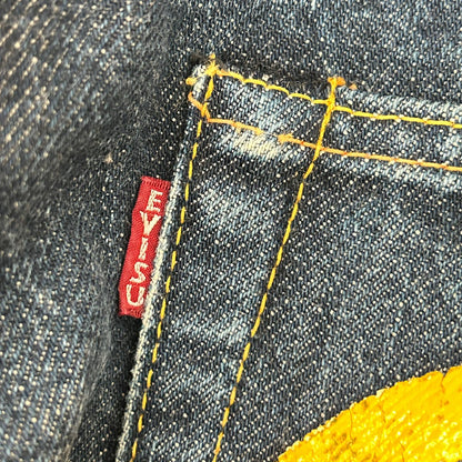 EVISU 2001 No.1 Special Yellow Gull Selvedge Jeans Size 34