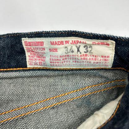 EVISU 2001 No.1 Special Gull Paint Selvedge Jeans Size 34