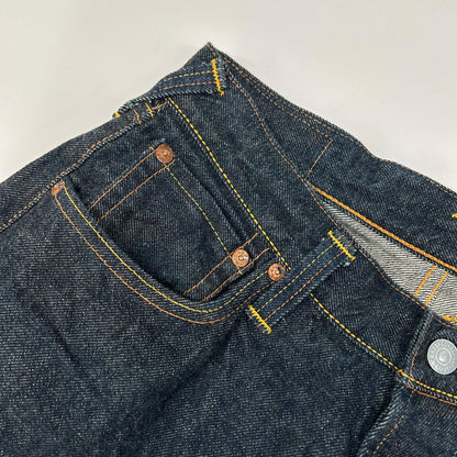 EVISU 2001 No.1 Special Gull Paint Selvedge Jeans Size 34
