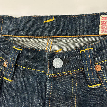 EVISU 2001 No.1 Special Gull Paint Selvedge Jeans Size 34