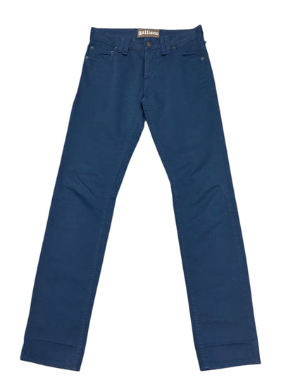 galliano Blue Straight Leg Trousers