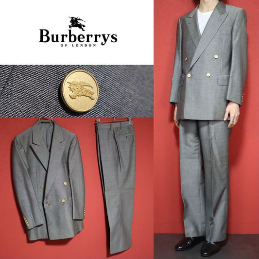 Vintage Burberrys Double-Breasted Wool-Mohair Jacket Size XS