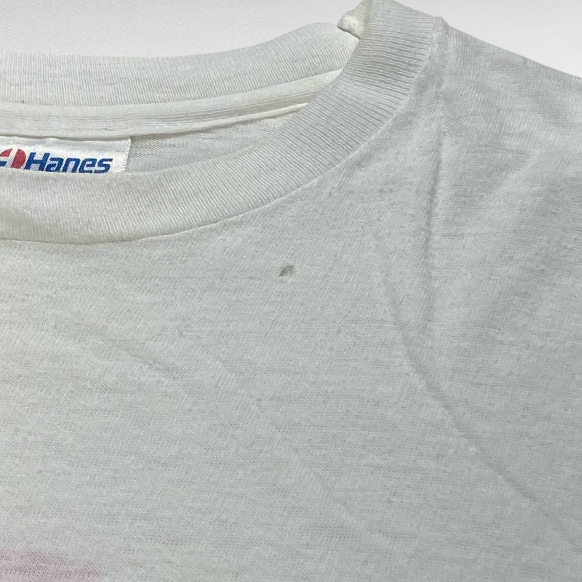 Hanes 90s Short Sleeve T-Shirt White Size L