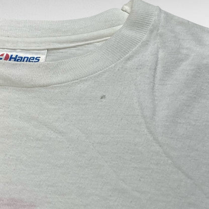 Hanes 90s Short Sleeve T-Shirt White Size L