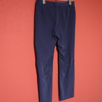 Issey Miyake Purple Nylon Stretch Crinkled Flare Size 2