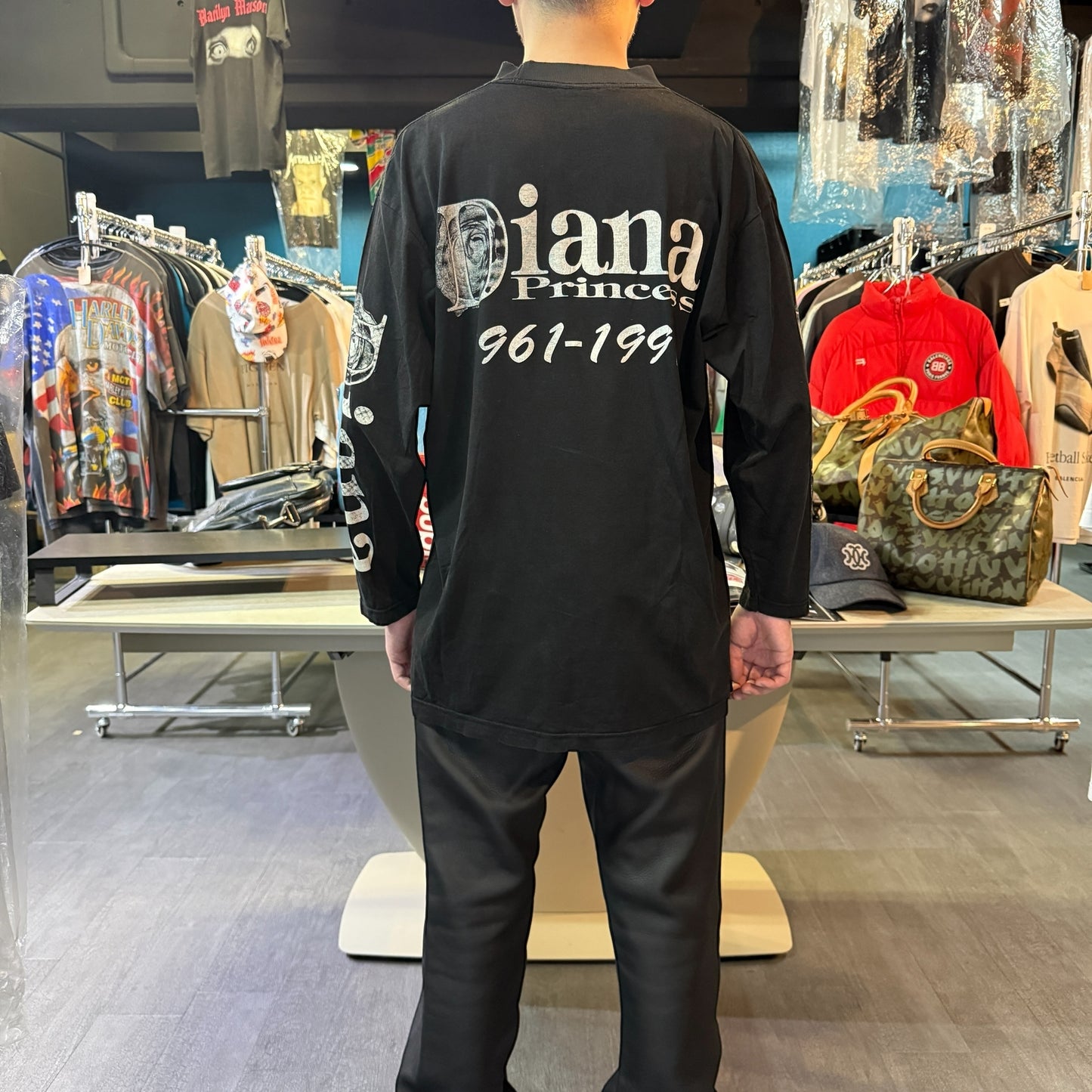 PRINCESS DIANA Long Sleeve T-Shirt Size XL