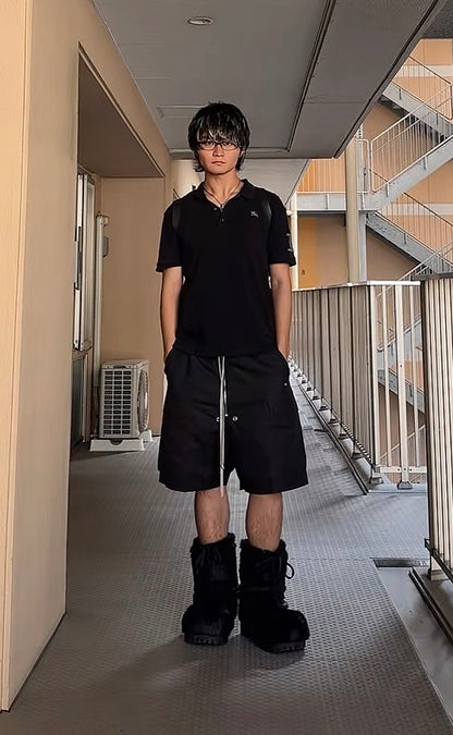 Balenciaga Alaska Black Fur Chunky Boots