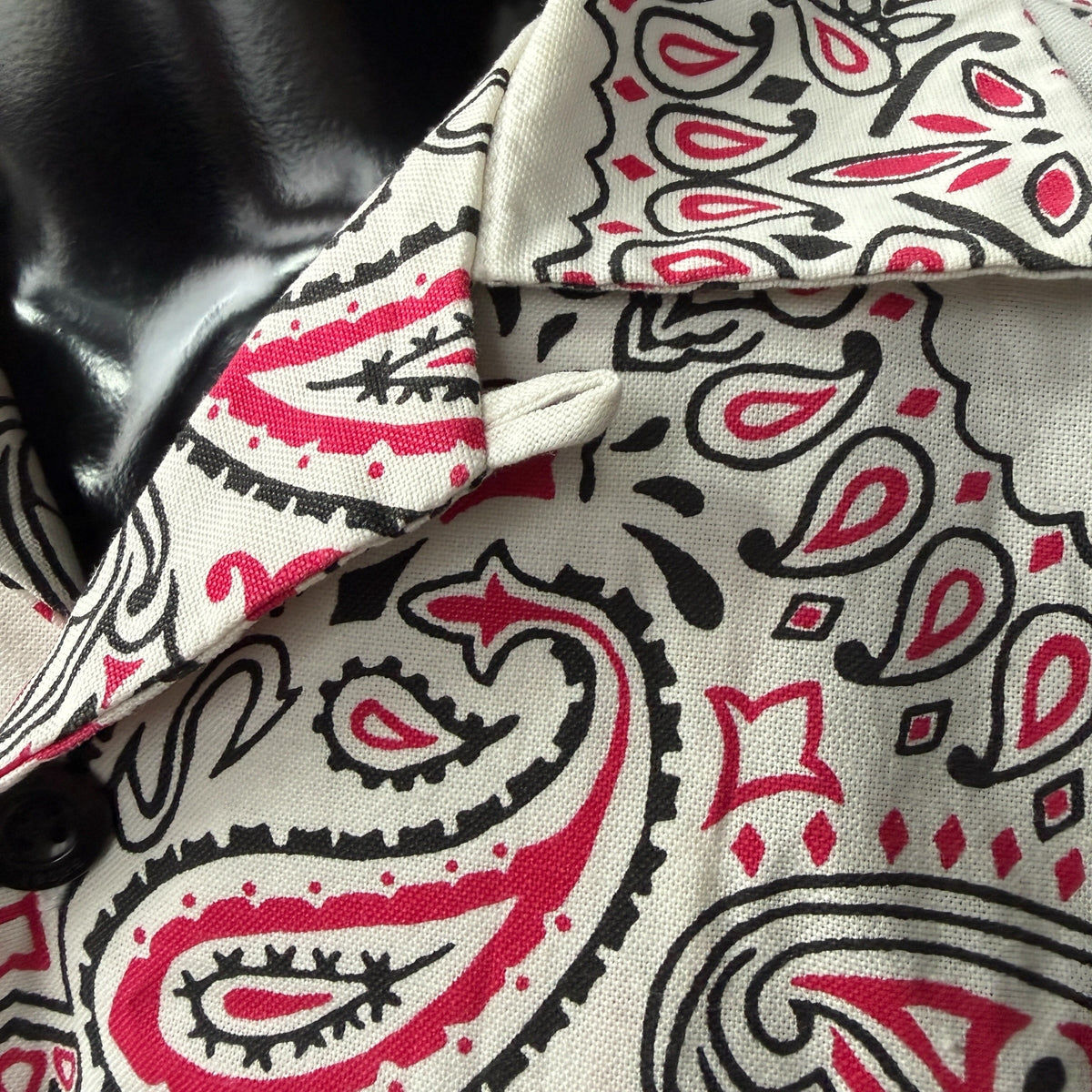 sacai 22SS Bandana Print Open Collar Shirt Size 1