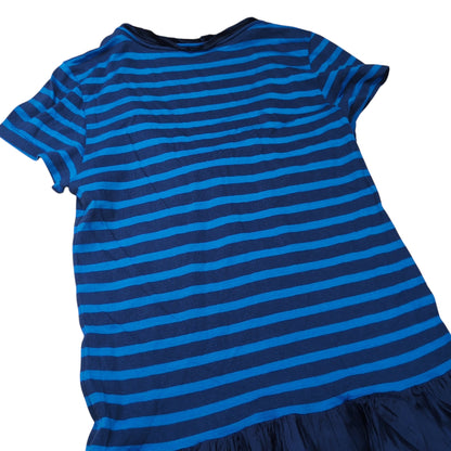 sacai luck Cupro Switching Layered S/S Top Blue Size 2