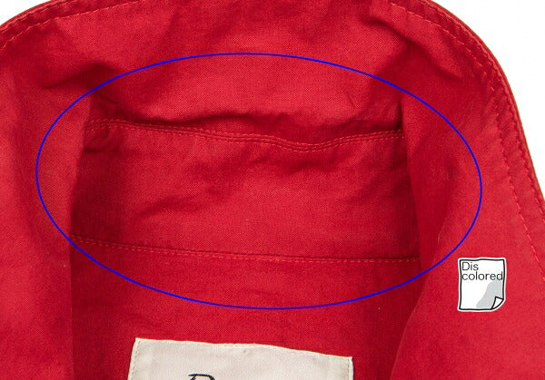 Papas Cotton Long Jacket Red Size M