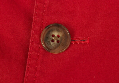 Papas Cotton Long Jacket Red Size M