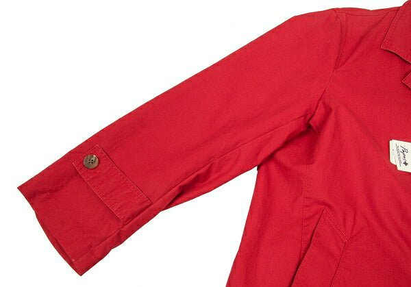Papas Cotton Long Jacket Red Size M