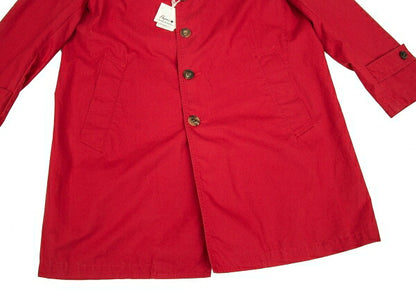 Papas Cotton Long Jacket Red Size M
