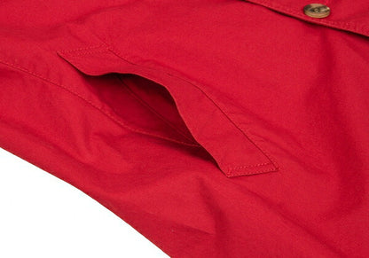 Papas Cotton Long Jacket Red Size M
