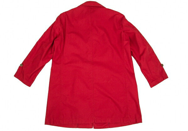 Papas Cotton Long Jacket Red Size M