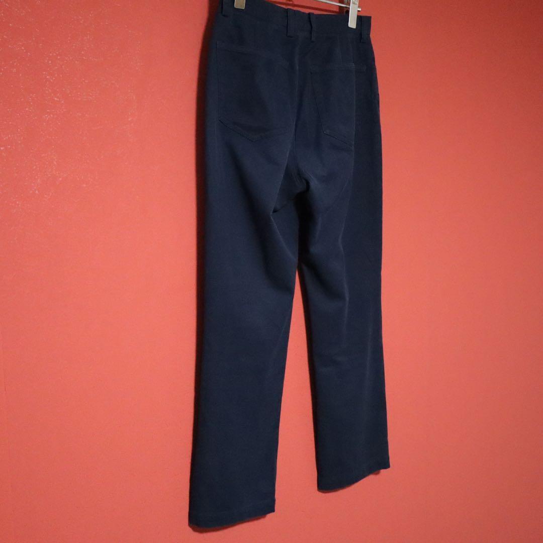 Issey Miyake 99SS Blue Cotton Wide Chino Pants Size M
