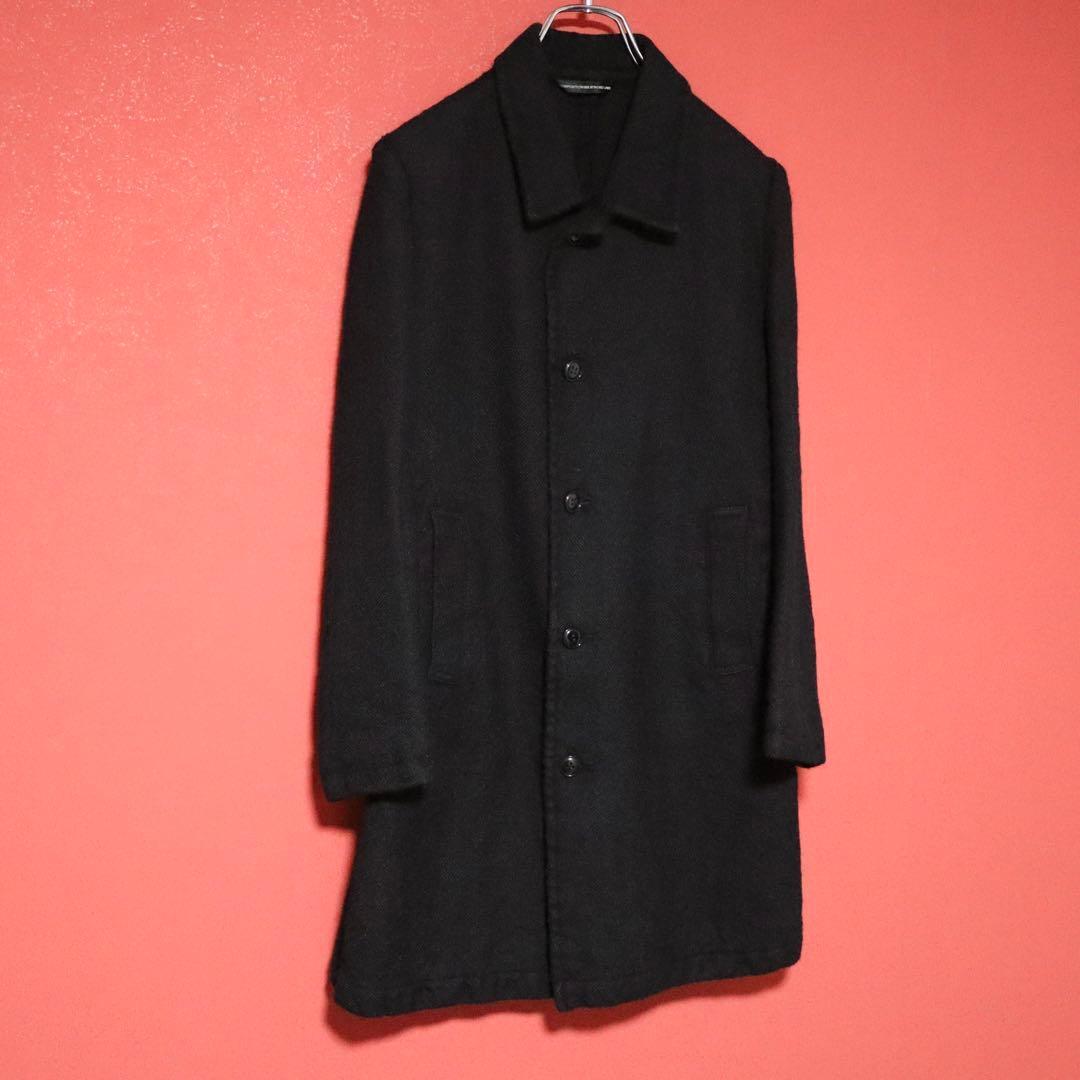 Yohji Yamamoto Y's Inside-Out Wool Chesterfield Coat Size 1