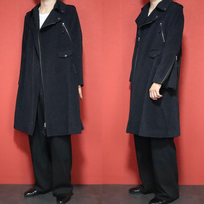 Jean Paul GAULTIER FEMME 90s Sleeve Zip Long Coat Size 40