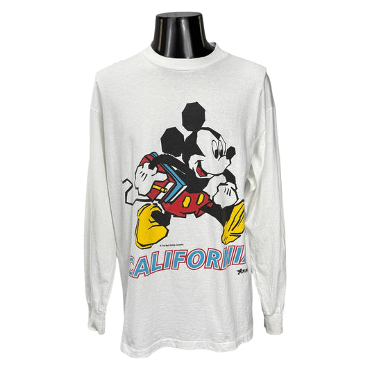 DISNEY 90s Vintage Mickey Mouse California Long Size L