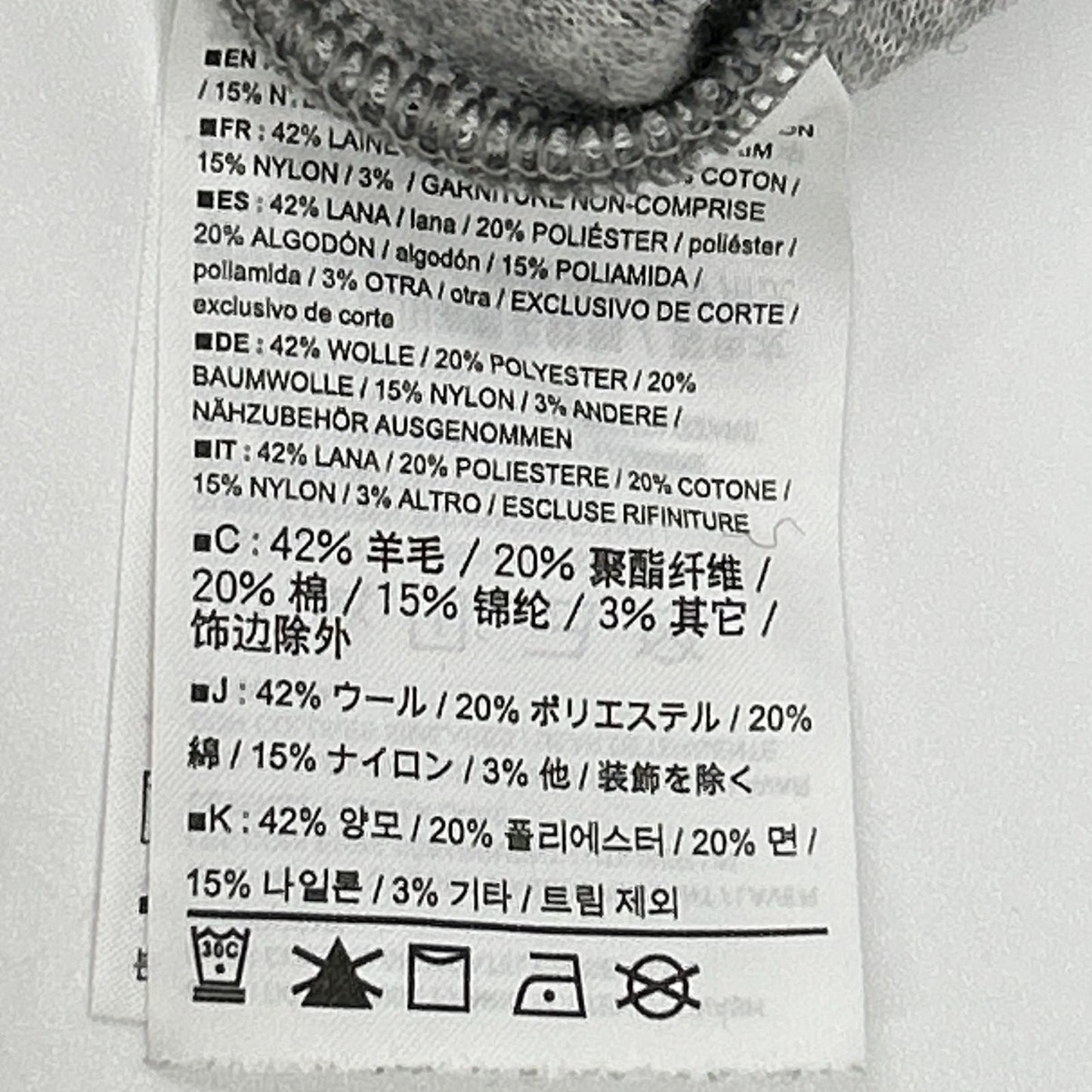 ARC'TERYX Novan Wool Crewneck Sweater Gray Size S