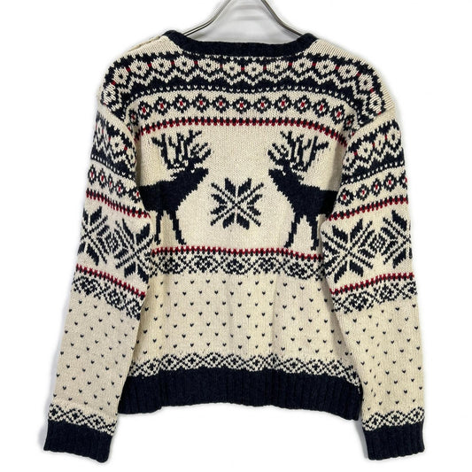 POLO RALPH LAUREN Cashmere Nordic Knit Ivory Size S