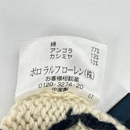 POLO RALPH LAUREN Cashmere Nordic Knit Ivory Size S