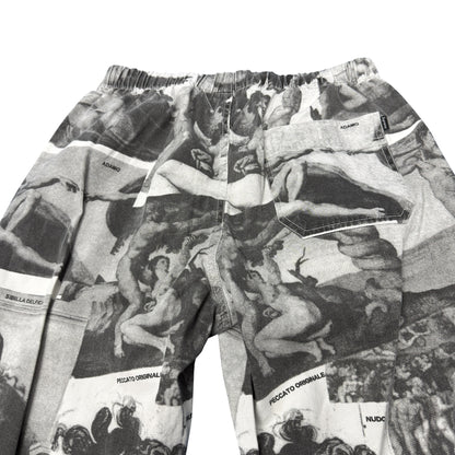 SUPREME 17AW Michelangelo All-Over Print Pant Size S