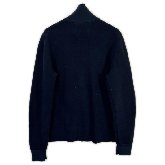 HUGOBOSS Cotton Zip-Up Cardigan Black Size S