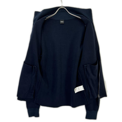 HUGOBOSS Cotton Zip-Up Cardigan Black Size S