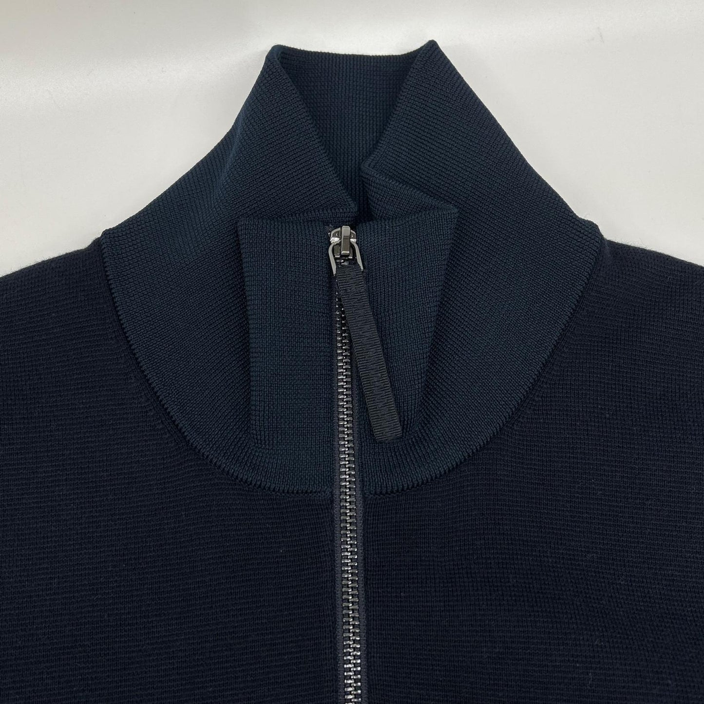 HUGOBOSS Cotton Zip-Up Cardigan Black Size S