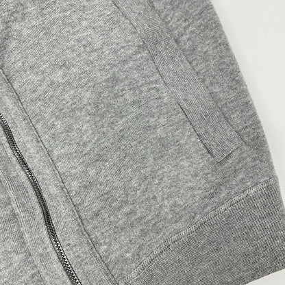 HUGOBOSS Cotton Zip-Up Cardigan Gray Size S