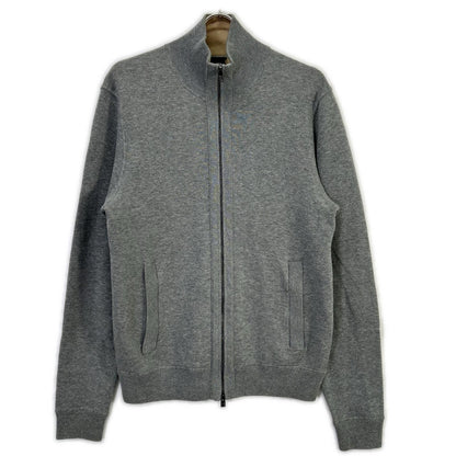 HUGOBOSS Cotton Zip-Up Cardigan Gray Size S