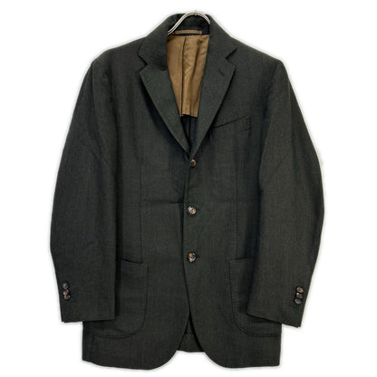 Stile Latino Wool Tailored Blazer Gray Size 40