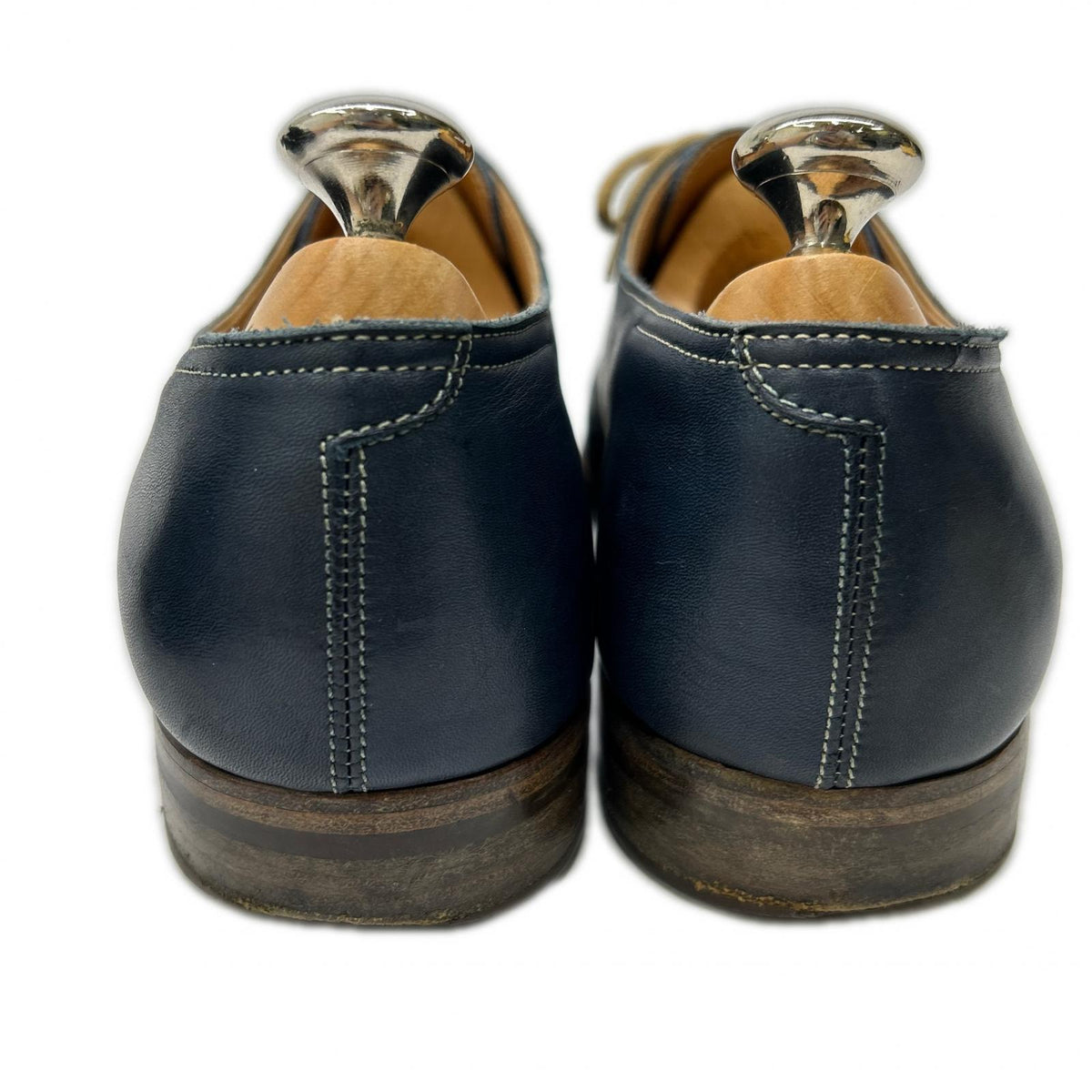 JOHNLOBB EVERDON Straight Tip Sneakers Navy Size 7