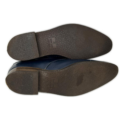 JOHNLOBB EVERDON Straight Tip Sneakers Navy Size 7