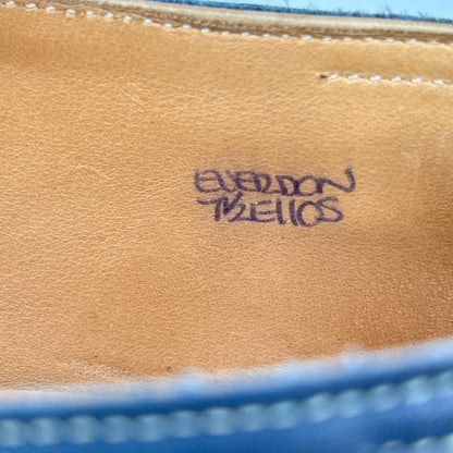 JOHNLOBB EVERDON Straight Tip Sneakers Navy Size 7
