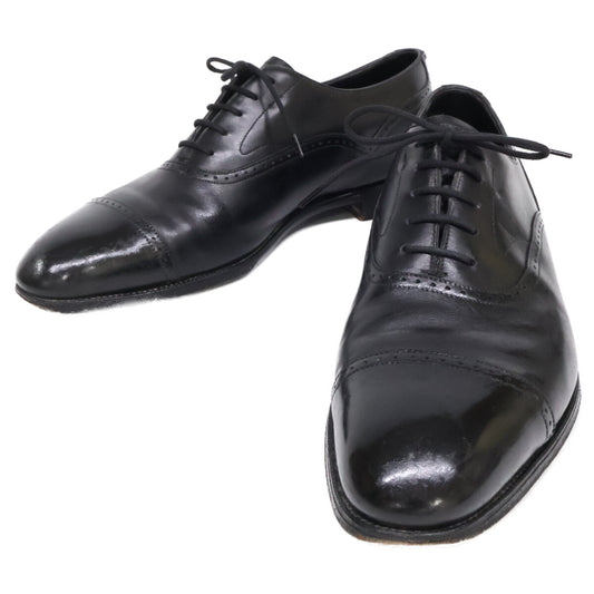EDWARDGREEN Berkeley Punched Cap Toe Shoes Black Size 8 1/2