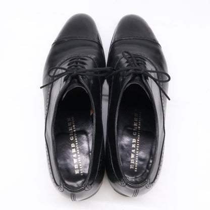 EDWARDGREEN Berkeley Punched Cap Toe Shoes Black Size 8 1/2