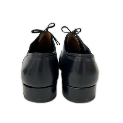 JOHNLOBB Philip II Leather Cap-toe Shoes Black Sneakers Size 7