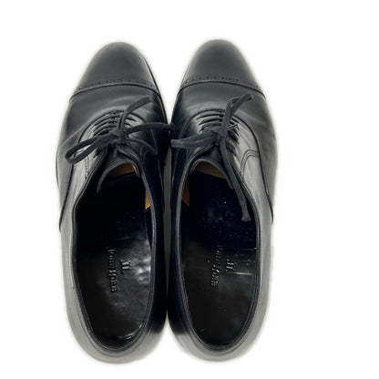 JOHNLOBB Philip II Leather Cap-toe Shoes Black Sneakers Size 7
