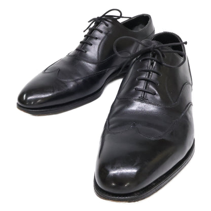 EDWARDGREEN Beaulieu Wingtip Leather Shoes Black Size 8 1/2