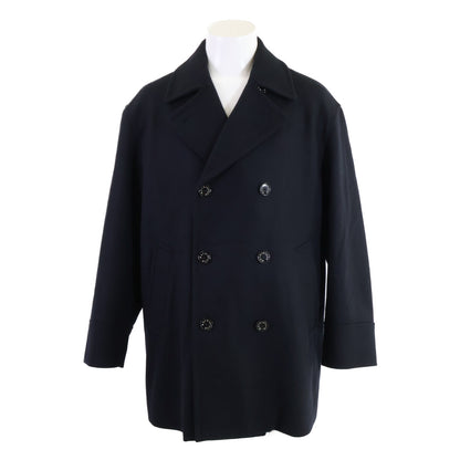 MACKINTOSH HUMBIE Wool Pea Coat Navy Size 38