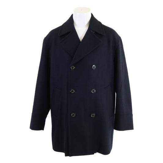 MACKINTOSH HUMBIE Wool Pea Coat Navy Size 38